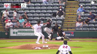 Jean Carlos Sio homers (7) on a fly ball to center field.