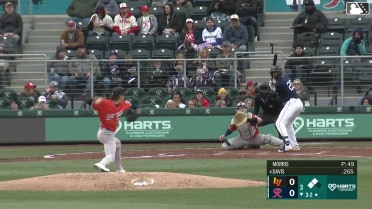 Brennen Davis out on a sacrifice fly to left fielder Cade Marlowe. Brock Rodden scores.