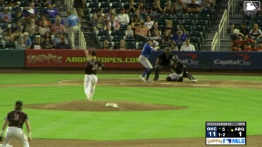 Jack Suwinski homers (10) on a fly ball to right center field. Ryan Fitzgerald scores.
