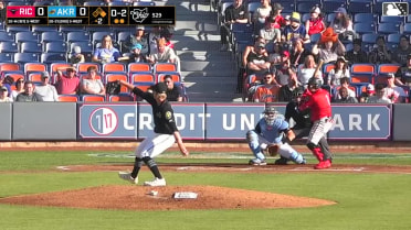 Diego Velasquez singles on a ground ball to third baseman Jose Devers. Sabin Ceballos scores. Diego Velasquez to 2nd. Throwing error by third baseman Jose Devers.
