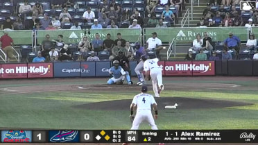 Alex Ramírez singles on a ground ball to right fielder Fenwick Trimble. Ed Howard scores. Alex Madera to 2nd.