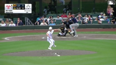 Brian Serven homers (7) on a fly ball to left center field.
