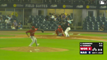 Jheremy Vargas strikes out swinging.