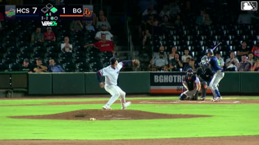 Paxton Kling strikes out swinging, catcher Nathan Flewelling. Carter Garate out at 2nd. Paxton Kling out on batter interference.