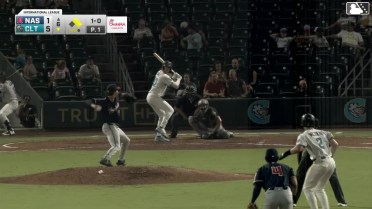 Nolan Jones doubles (14) on a sharp line drive to right fielder Luis Matos. Andy Weber scores. Jason Matthews scores.