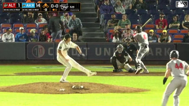 Javier Rivas homers (7) on a fly ball to left field. Jack Brannigan scores.