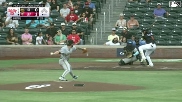 Marcos Castañon homers (15) on a fly ball to center field.