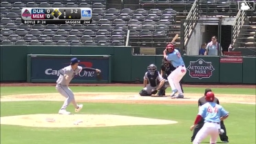 Thomas Saggese walks. César Prieto scores. Ramón Urías to 3rd. Joshua Báez to 2nd.