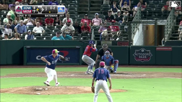 Brett Bateman singles on a ground ball to shortstop Thomas Saggese. Hayden Cantrelle scores.