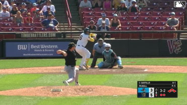 Luis Castillo hits a grand slam (11) to center field. Daniel Dickinson scores. Eric Bitonti scores. Tayden Hall scores.