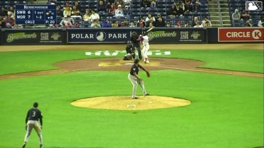 Vinny Capra strikes out on a foul tip.