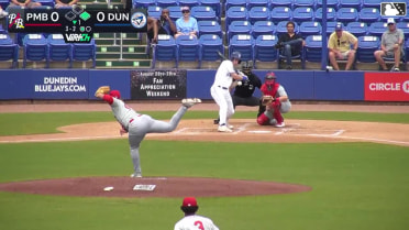 Blaine Bullard strikes out swinging and Rhylan Thomas caught stealing 2nd, catcher Jayden Lobliner to shortstop Miguel Hernández to catcher Jayden Lobliner.