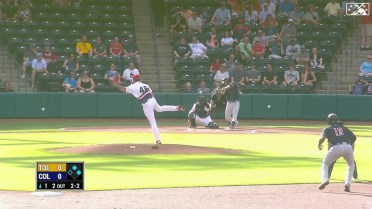 Andre Lipcius rips an RBI single for Triple-A Toledo