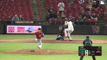 Juan Baez out on a sacrifice fly to center fielder Eduardo Quintero. Blayberg Diaz scores. Luiyin Alastre to 3rd.