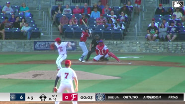 Brady Ebel singles on a ground ball to right fielder Gavin Fien. Nick Monile scores. Handelfry Encarnacion to 2nd.