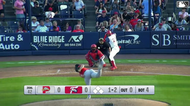 Raylin Heredia homers (10) on a fly ball to right center field.