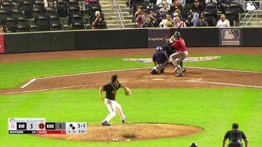 Jacob Burke singles on a line drive to right fielder Alex Ramírez. Calvin Harris scores. Jorge Corona to 2nd.