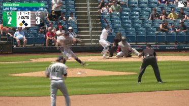 Luke Pelzer doubles (17) on a sharp line drive to right fielder Caden Kendle. Nolan Sailors scores.