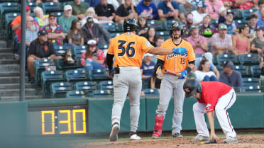 Aug. 31: Rosario homers, but Ducks lose fifth straight in Richmond, 13-2