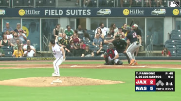 Deyvison De Los Santos homers (10) on a fly ball to right center field.