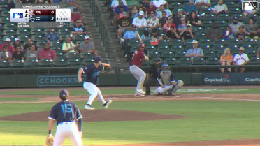 Marcus Lee Sang homers (10) on a fly ball to center field.