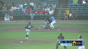 Connor Charping doubles (6) on a line drive to right fielder Tirso Ornelas. Charlie Pagliarini scores. Lazaro Montes scores. Caleb Cali scores.