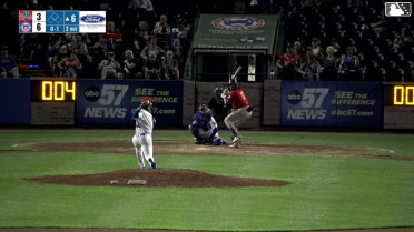 Yasser Mercedes homers (12) on a line drive to center field.