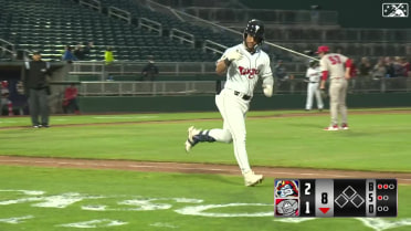 Euribiel Angeles smashes a solo home run to left