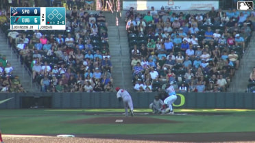 Dakota Jordan homers (17) on a fly ball to center field.