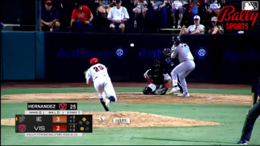Connor Dykstra homers (1) on a fly ball to left center field. Estevan Moreno scores.