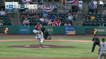 Brendan Summerhill singles on a line drive to center fielder Sean Gamble. Jose Monzon scores.