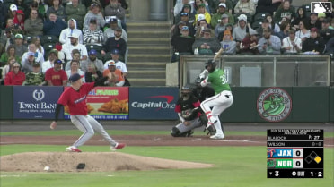 Weston Wilson homers (2) on a fly ball to right field. Ryan Noda scores.