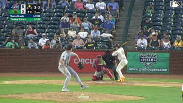 Sammy Stafura homers (11) on a fly ball to left center field. Dylan Palmer scores.