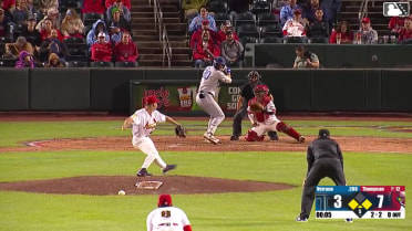 Joe Vetrano grounds out, second baseman Jon Jon Gazdar to first baseman Dakota Harris. Chris Newell scores. Griffin Lockwood-Powell to 2nd.