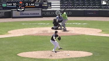 Arnaldo Lantigua singles on a fly ball to right fielder Nolan McCarthy. Tyson Lewis scores. Arnaldo Lantigua out at 2nd on the throw, right fielder Nolan McCarthy to shortstop Bryce Rainer.