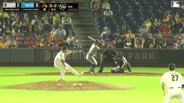 Jackson Castillo homers (8) on a fly ball to right center field. Connor McGinnis scores.