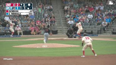 Arjun Nimmala doubles (1) on a fly ball to center fielder Samuel Zavala. Cole Fontenelle scores.