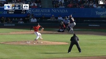 Bryan Lavastida doubles (3) on a line drive to center fielder Ryan Waldschmidt. Henry Bolte scores. Colby Thomas scores.