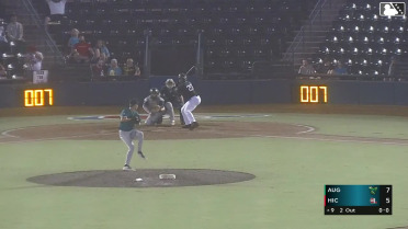 Pablo Guerrero homers (5) on a fly ball to right field. Marco Argudin scores.