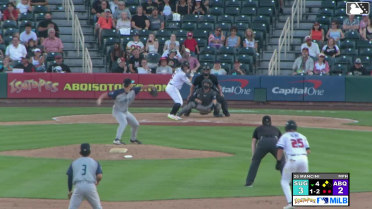 Mike Antico doubles (1) on a fly ball to center fielder Zach Cole. Chad Stevens scores. Nic Kent scores.