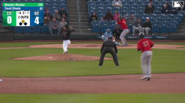 Brandon Winokur doubles (6) on a fly ball to center fielder Asbel Gonzalez. Eduardo Tait scores.