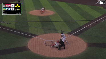 Matthew Ellis out on a sacrifice fly to left fielder Bryce Chance. Korbyn Dickerson scores.