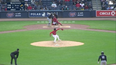 George Valera out on a sacrifice fly to left fielder Braiden Ward. Juan Benjamin scores.