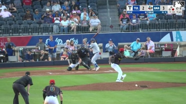 Jake Gelof homers (7) on a fly ball to left field. Kyle Nevin scores.