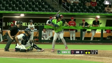 José Azócar singles on a ground ball to right fielder Matthew Etzel. Brewer Hicklen scores. Aaron Schunk to 2nd.