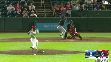 Garrett Spain homers (11) on a fly ball to right field.