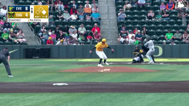 Axel Sanchez homers (3) on a fly ball to left field. Carlos Jimenez scores.