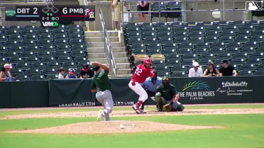 Sebastian Dos Santos homers (9) on a fly ball to left center field.