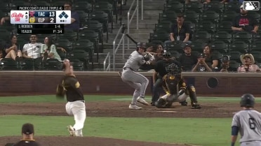 Brock Rodden hits a grand slam (4) to right field. Alejo Lopez scores. Colt Emerson scores. Brennen Davis scores.