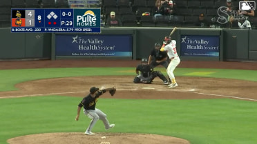 Henry Bolte homers (5) on a fly ball to right center field.